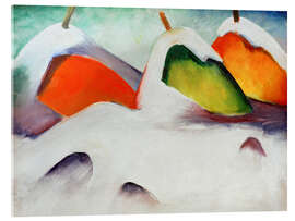 Acrylglasbild Heuhaufen im Schnee - Franz Marc