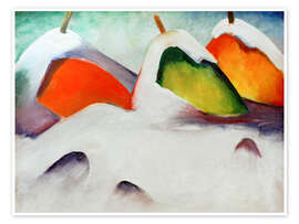 Wandbild Heuhaufen im Schnee - Franz Marc