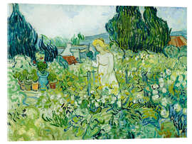 Acrylglasbild Marguerite Gachet in ihrem Garten, 1890 - Vincent van Gogh