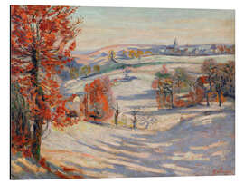 Aluminium print Snow in Crozant, 1873 - Jean Baptiste Armand Guillaumin