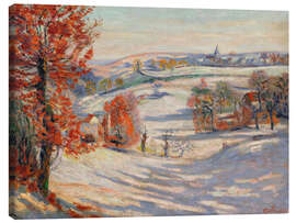 Leinwandbild Schnee in Crozant, 1873 - Jean Baptiste Armand Guillaumin