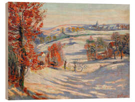 Holzbild Schnee in Crozant, 1873 - Jean Baptiste Armand Guillaumin