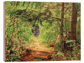 Holzbild Im Grünen - Max Slevogt