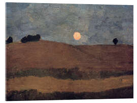 Acrylglasbild Mond über Landschaft, 1900 - Paula Modersohn-Becker