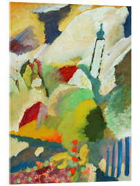 Acrylic print Murnau with church I, Summer 1910 - Wassily Kandinsky