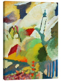 Leinwandbild Murnau mit Kirche I, Sommer 1910 - Wassily Kandinsky