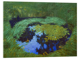 Acrylglasbild Tümpel mit Spiegelung - Otto Modersohn