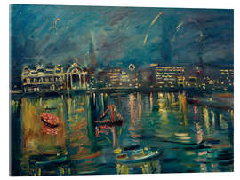 Acrylglasbild Neuer Jungfernstieg über die Binnenalster am Kaisertag - Lovis Corinth