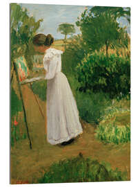 Quadro em plexi-alumínio Paula Modersohn Becker Painting in the Garden - Otto Modersohn