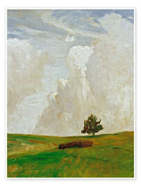 Wandbild Wolkenberge, 1892 - Otto Modersohn