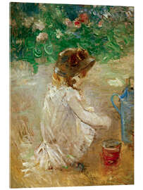 Acrylglasbild Die Sandburgen, 1882 - Berthe Morisot
