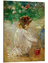 Aluminium print The Sandcastles, 1882 - Berthe Morisot