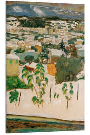 Tableau en aluminium Le Cannet in the Snow, 1927 - Pierre Bonnard