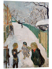 Quadro em acrílico Children Playing in the Snow, 1907