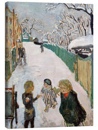 Leinwandbild Kinder spielen im Schnee, 1907