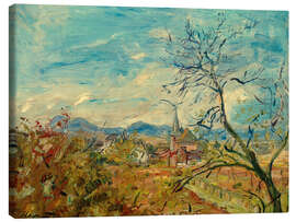 Leinwandbild Goldramstein im Herbst, Blick vom Balkon, 1910 - Max Slevogt