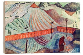 Holzbild Die Frau mit der Laterne, 1910 - Marianne von Werefkin