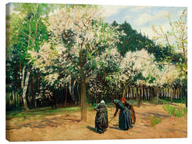 Leinwandbild Frühling in Stolpe, 1902 - Philipp Franck
