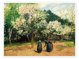 Wandbild Frühling in Stolpe, 1902 - Philipp Franck