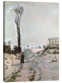 Leinwandbild Hohlweg im Schnee, 1869 - Jean Baptiste Armand Guillaumin