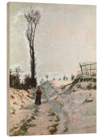 Holzbild Hohlweg im Schnee, 1869 - Jean Baptiste Armand Guillaumin