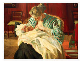 Wandbild Mutter und Kind, 1904 - Philipp Franck