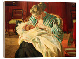 Holzbild Mutter und Kind, 1904