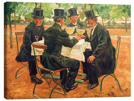 Canvas print Gravedigger Drinking Wheat Beer, 1902 - Philipp Franck