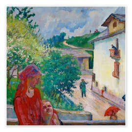 Wandbild Frühlingsregen, 1926 - Giovanni Giacometti