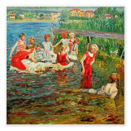 Wandbild Badespaß, 1912 - Philipp Franck