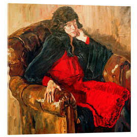 Acrylglasbild Dame im Sessel, 1930 - Philipp Franck