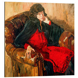 Alubild Dame im Sessel, 1930 - Philipp Franck