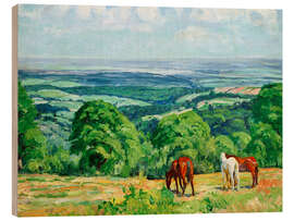 Holzbild Ein Blick ins Weite, 1915 - Philipp Franck