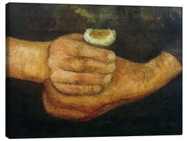 Leinwandbild Hände mit Kamillenblume, um 1902 - Paula Modersohn-Becker