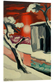 Acrylglasbild Letzter Abend des Jahres, 1929 - Oscar Bluemner
