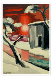 Wandbild Letzter Abend des Jahres, 1929 - Oscar Bluemner