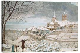 Leinwandbild Lausanne unter Schnee, 1830