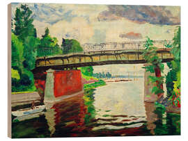 Holzbild Die Wannseebrücke, 1926