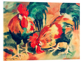 Acrylglasbild Zwei Hähne - Philipp Franck