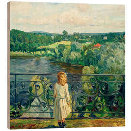 Holzbild Auf der Terrasse - Philipp Franck