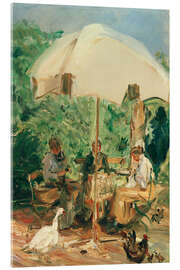 Acrylglasbild Unterm Gartenschirm, 1916 - Max Slevogt