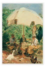 Wandbild Unterm Gartenschirm, 1916 - Max Slevogt