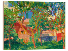 Holzbild Obstgarten, 1929 - Giovanni Giacometti