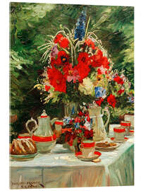 Acrylglasbild Die Kaffeetafel, 1915 - Philipp Franck
