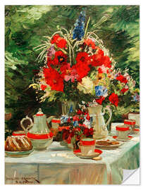 Sticker mural The Coffee Table, 1915 - Philipp Franck