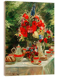 Holzbild Die Kaffeetafel, 1915 - Philipp Franck