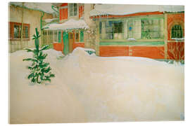 Acrylglasbild Schnee, 1909 - Carl Larsson