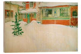 Holzbild Schnee, 1909 - Carl Larsson