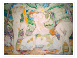 Wandbild Badende Frauen, 1905 - Franz Marc