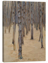 Leinwandbild Nadelwald im Schnee - Koloman Moser